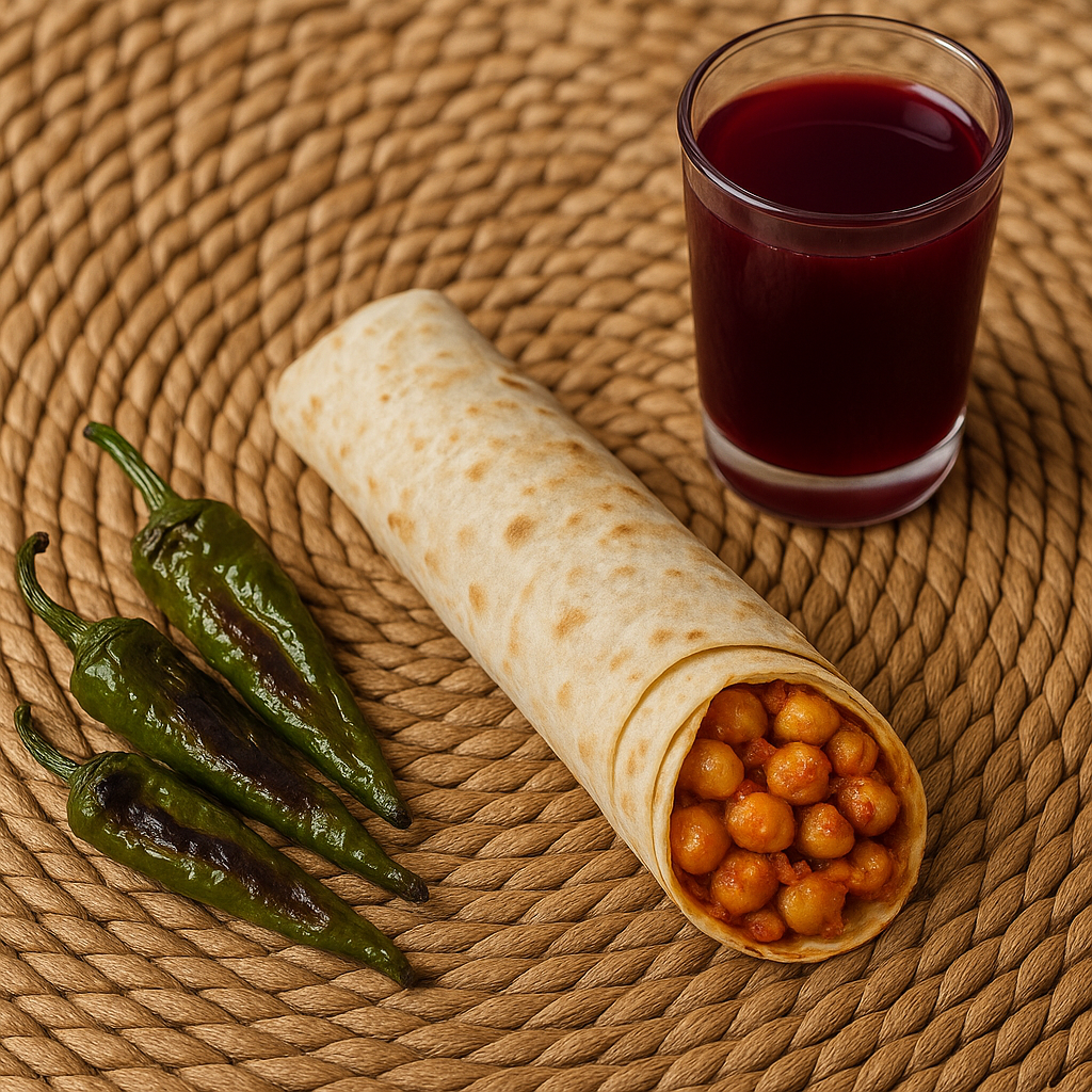 Chickpea Wrap Recipe (Gaziantep Style) chickpea wrap