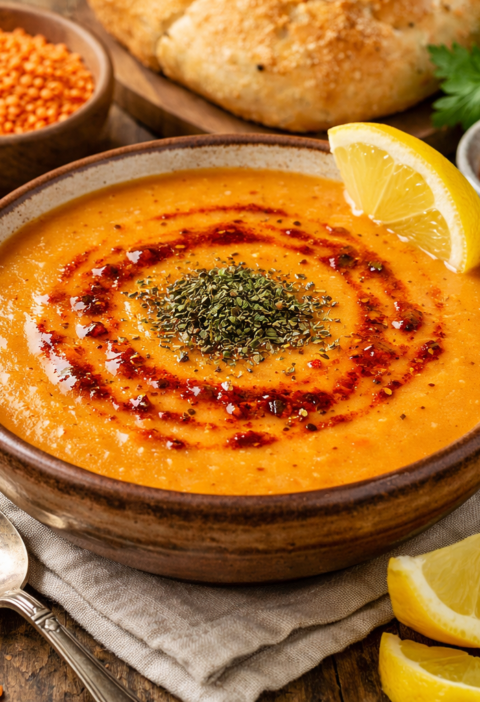 red lentil soup recipe